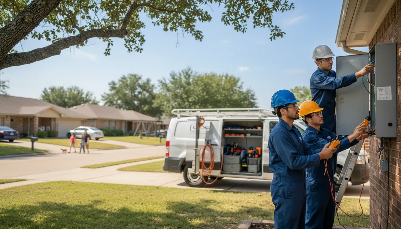 Certified electrician providing emergency electrical services in Baden, PA